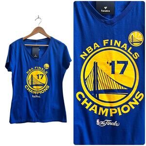 Fanatics New NBA Golden State Warriors 2017 Finals Champions Cotton Tee Shirt